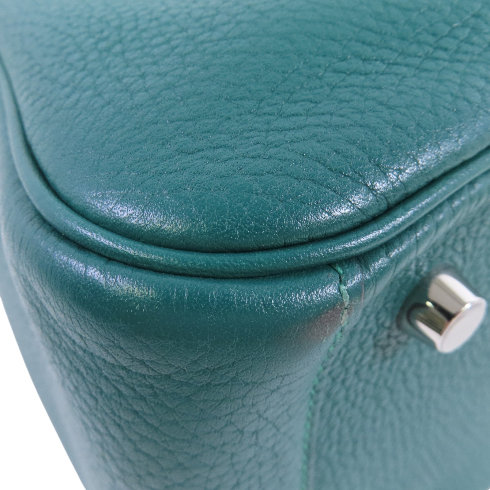 HERMES Clemence皮革Lindy 26 Shoulder Bag銀扣肩背袋