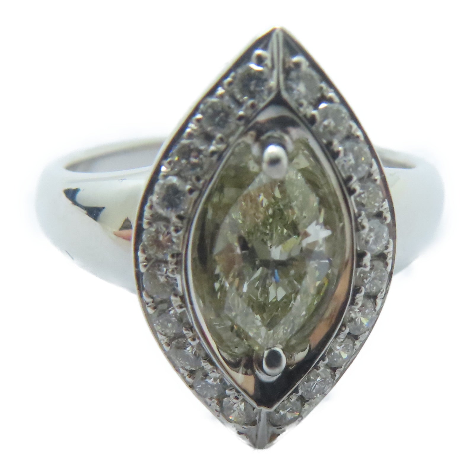 JEWELRY PT900鉑金Diamond Ring 0.701ct鑽石/0.3ct鑚石戒指US#6.5