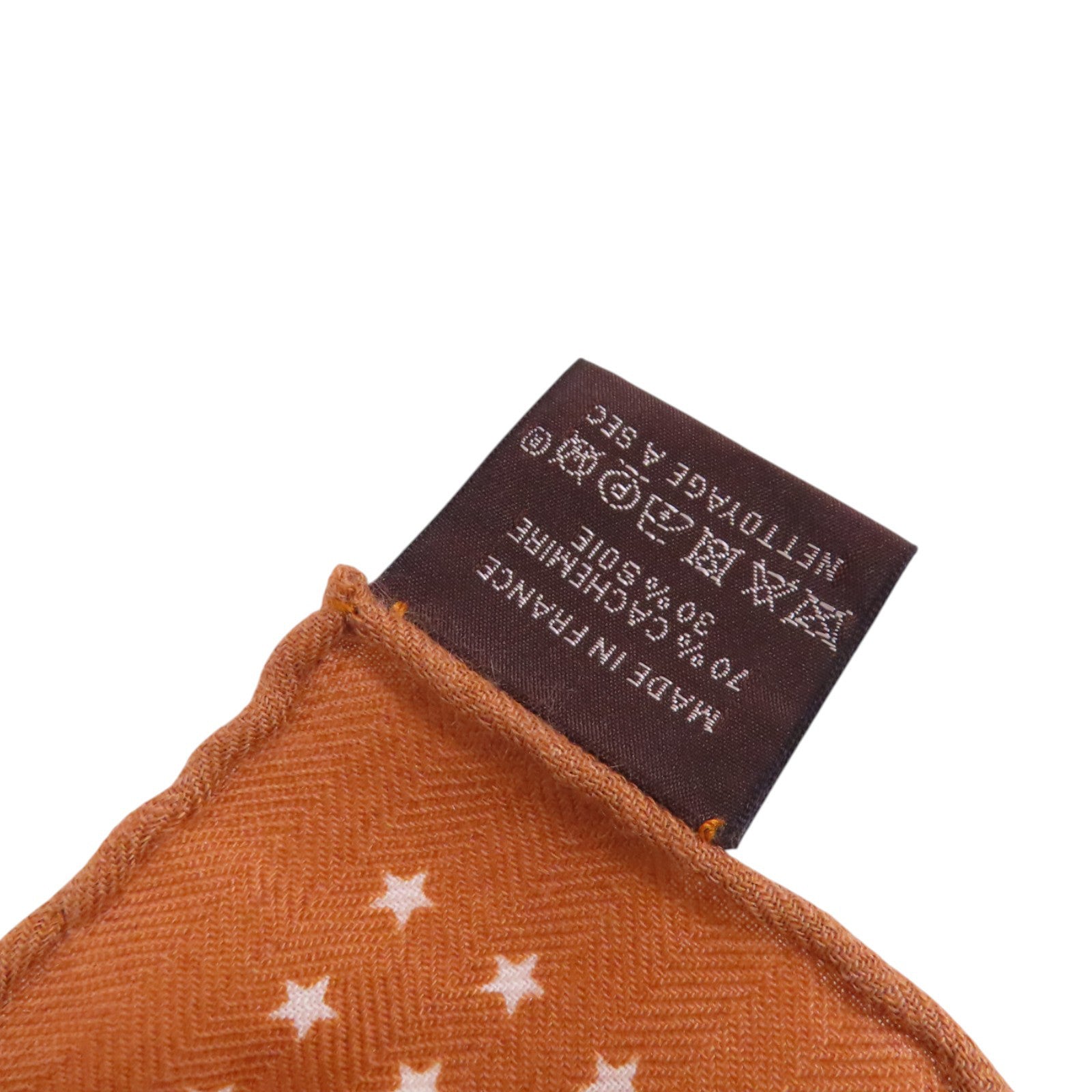 HERMES Scarf Scarves Silk Brown