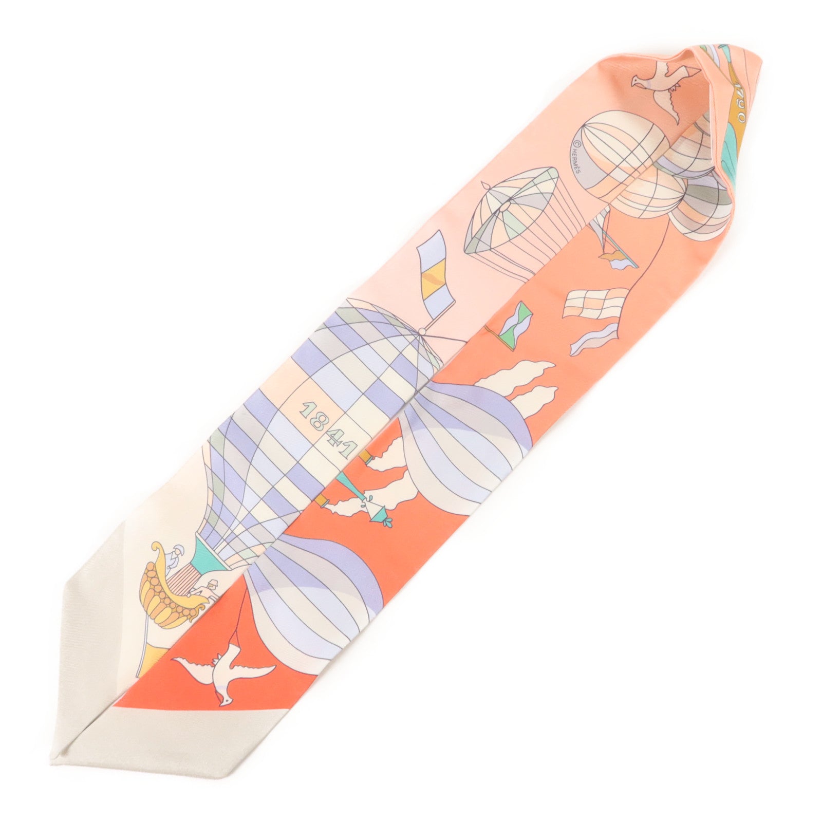 HERMES 絲質Twilly絲巾