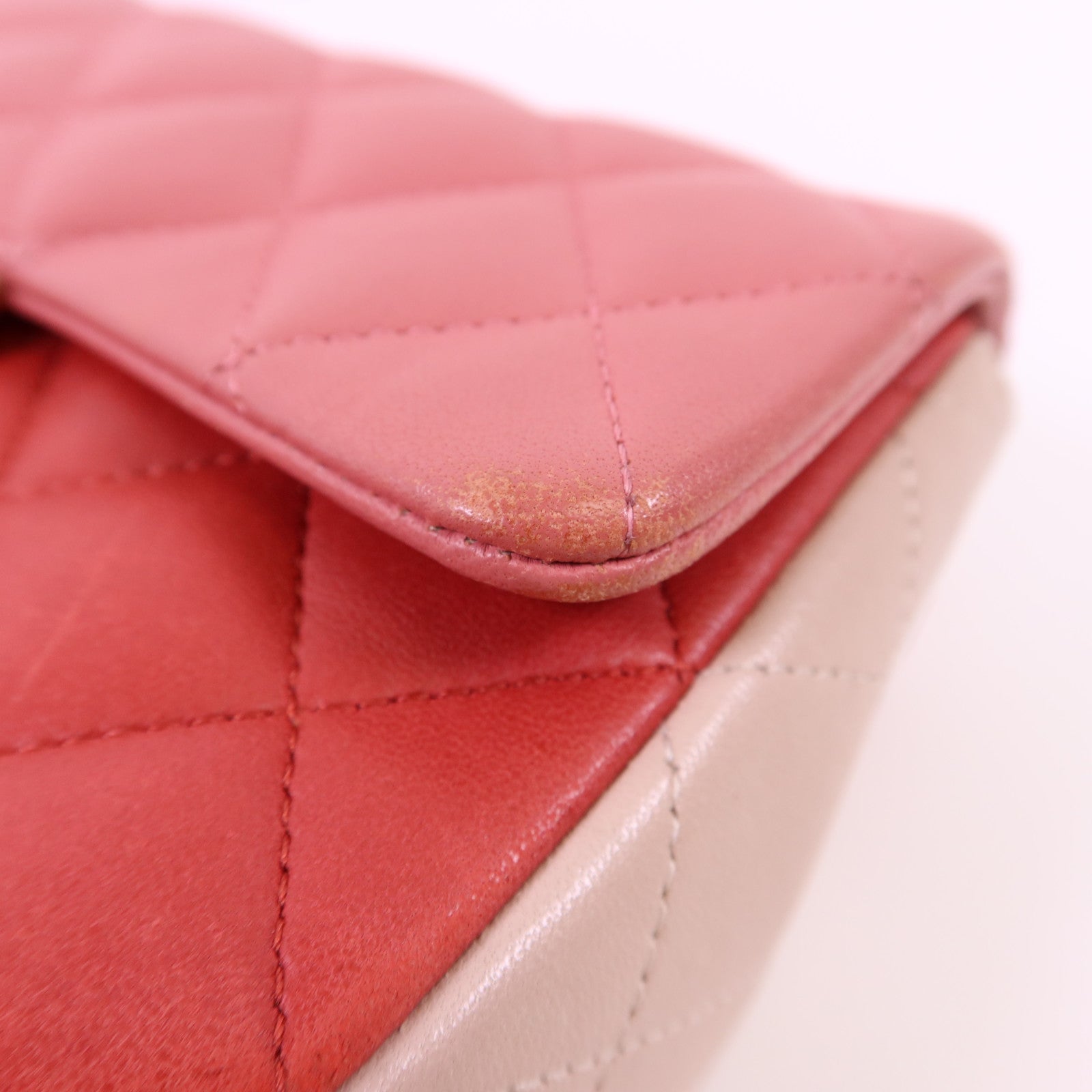 CHANEL 羊皮皮革Classic Flap 20銀扣鏈帶肩背袋