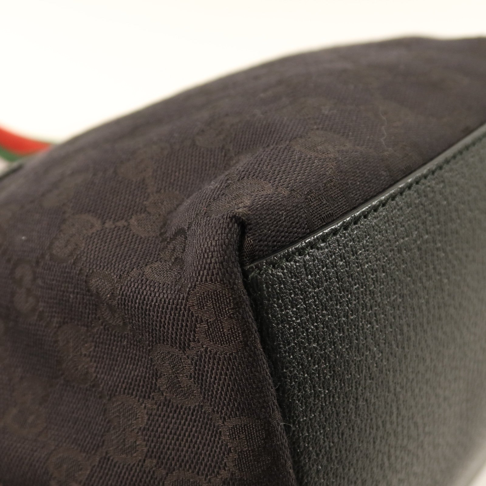 GUCCI 帆布Tote Bag銀扣手挽袋