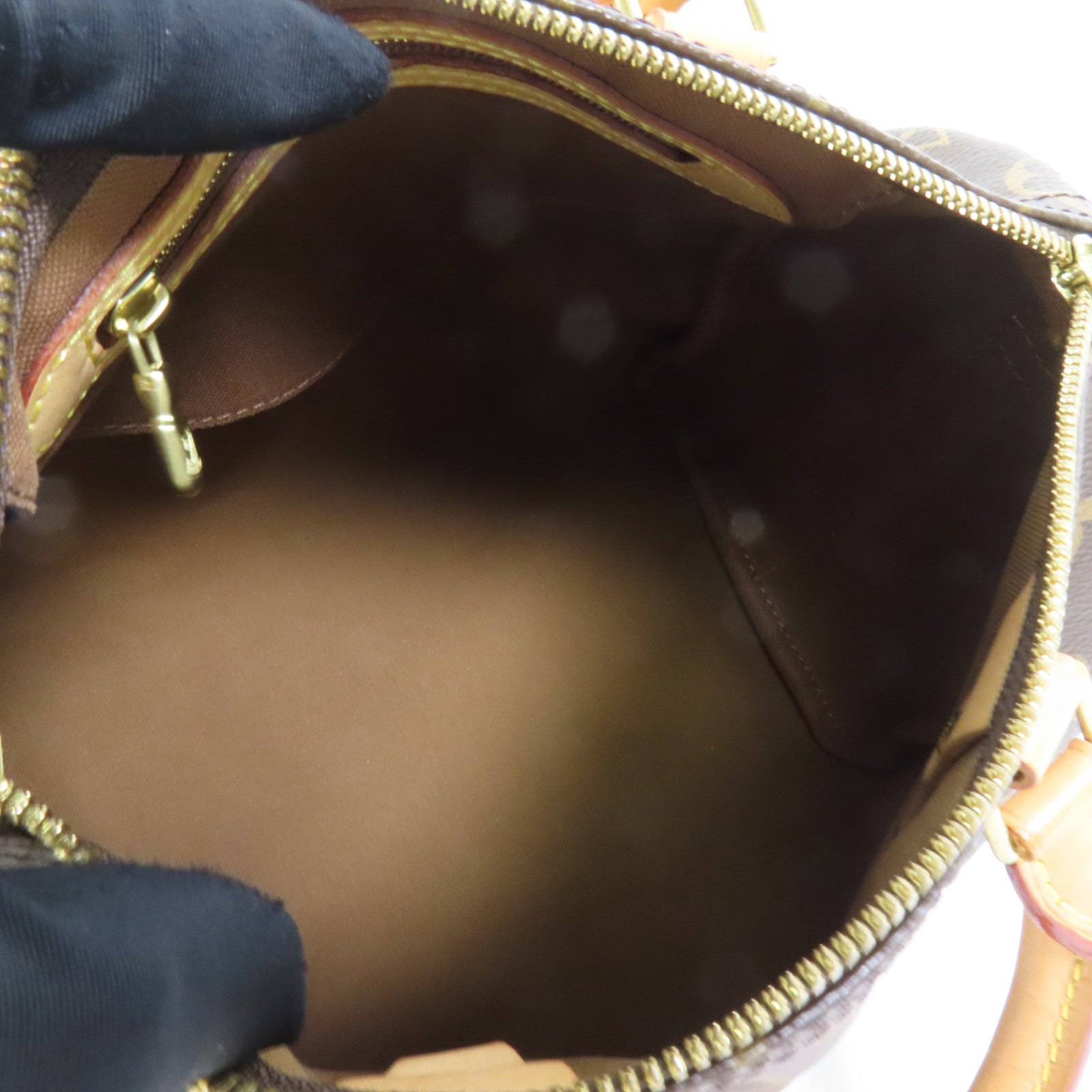 LOUIS VUITTON Monogram Speedy Bandouliere 25金扣手挽肩背兩用袋