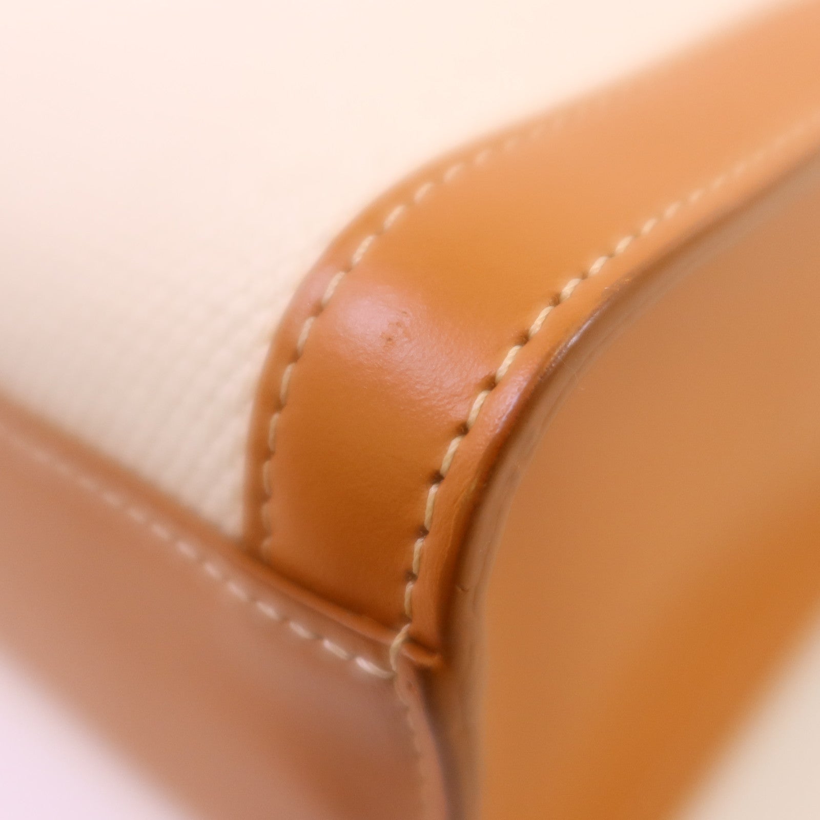 CELINE 帆布/牛皮皮革Vertical Cabas Small金扣手挽肩背兩用袋