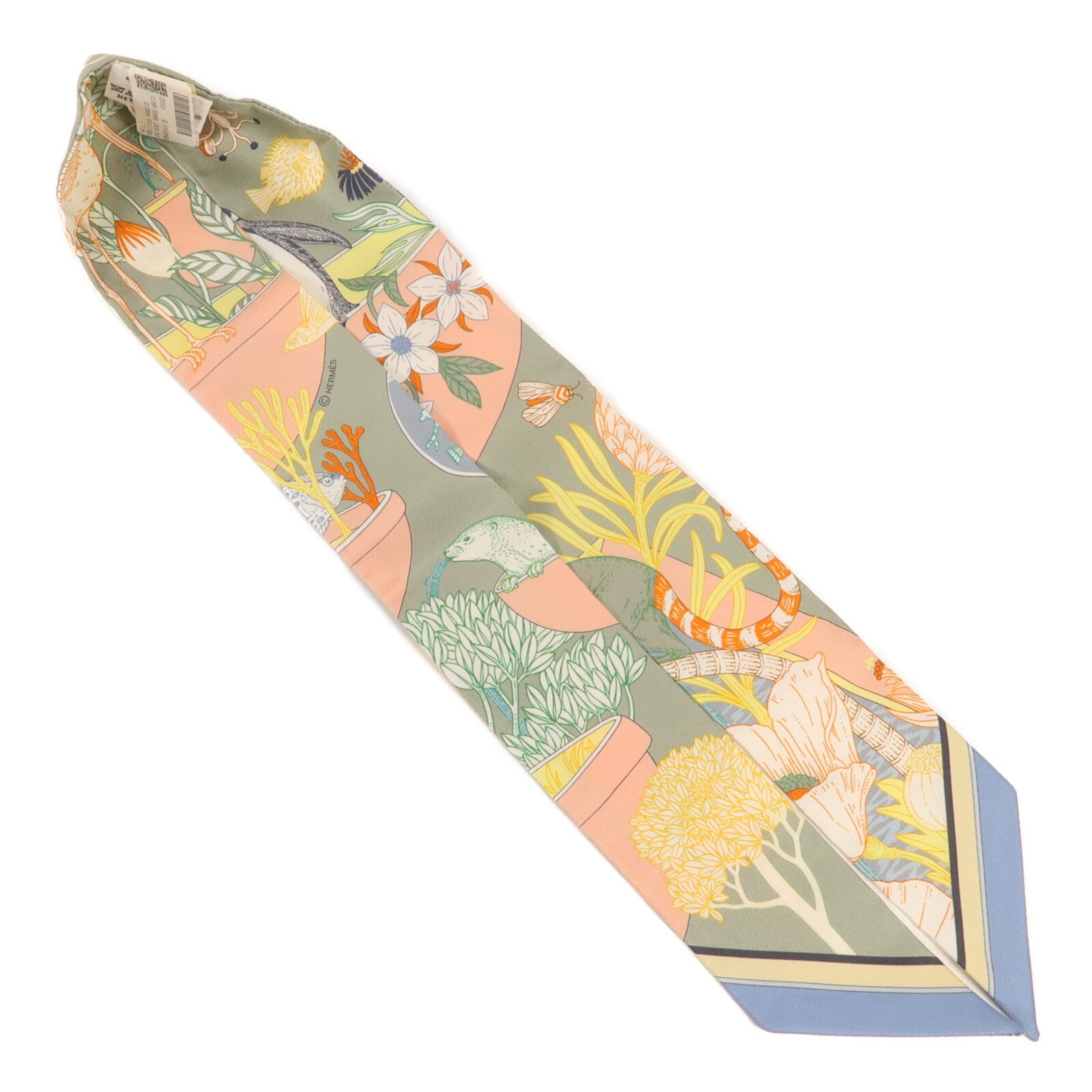 HERMES 【激減優惠】絲質Twilly絲巾