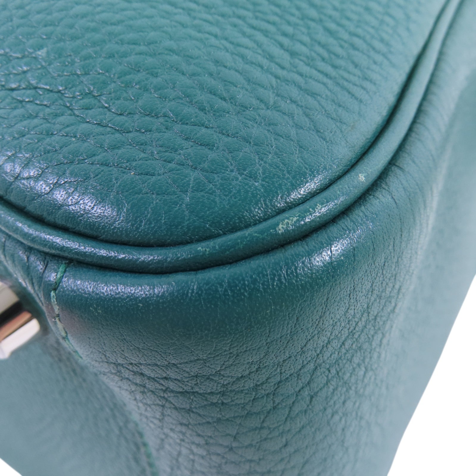HERMES Clemence皮革Lindy 26 Shoulder Bag銀扣肩背袋