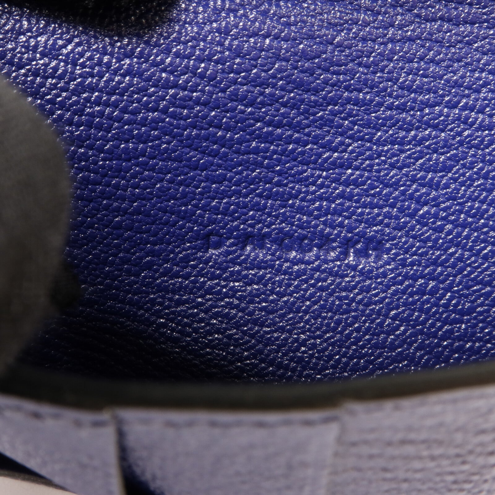 HERMES Chevre皮革Kelly Depliant Medium Wallet錢包Bleu Encre