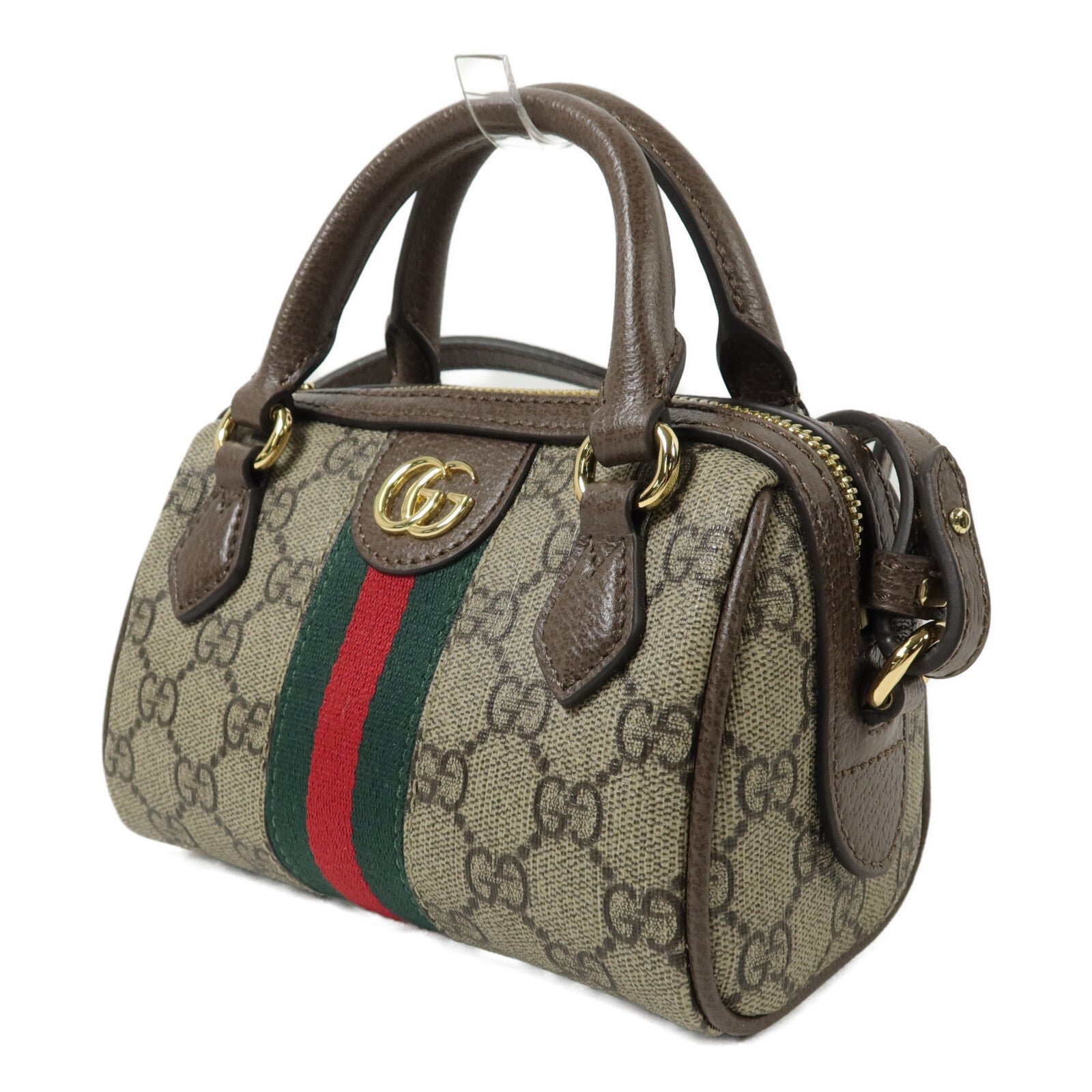 GUCCI 塗層帆布GG Supreme手挽肩背兩用袋