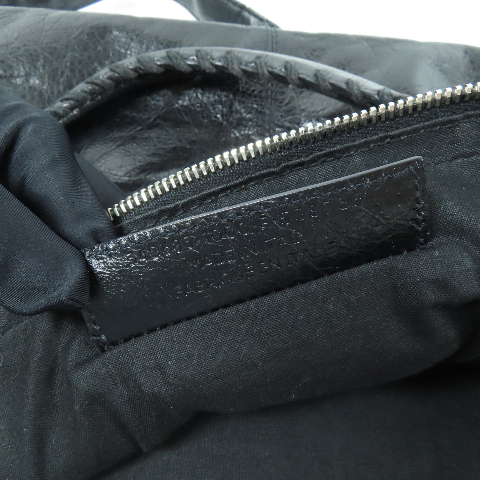 BALENCIAGA 牛皮皮革2 Way Shoulder Bag銀扣手挽肩背兩用袋