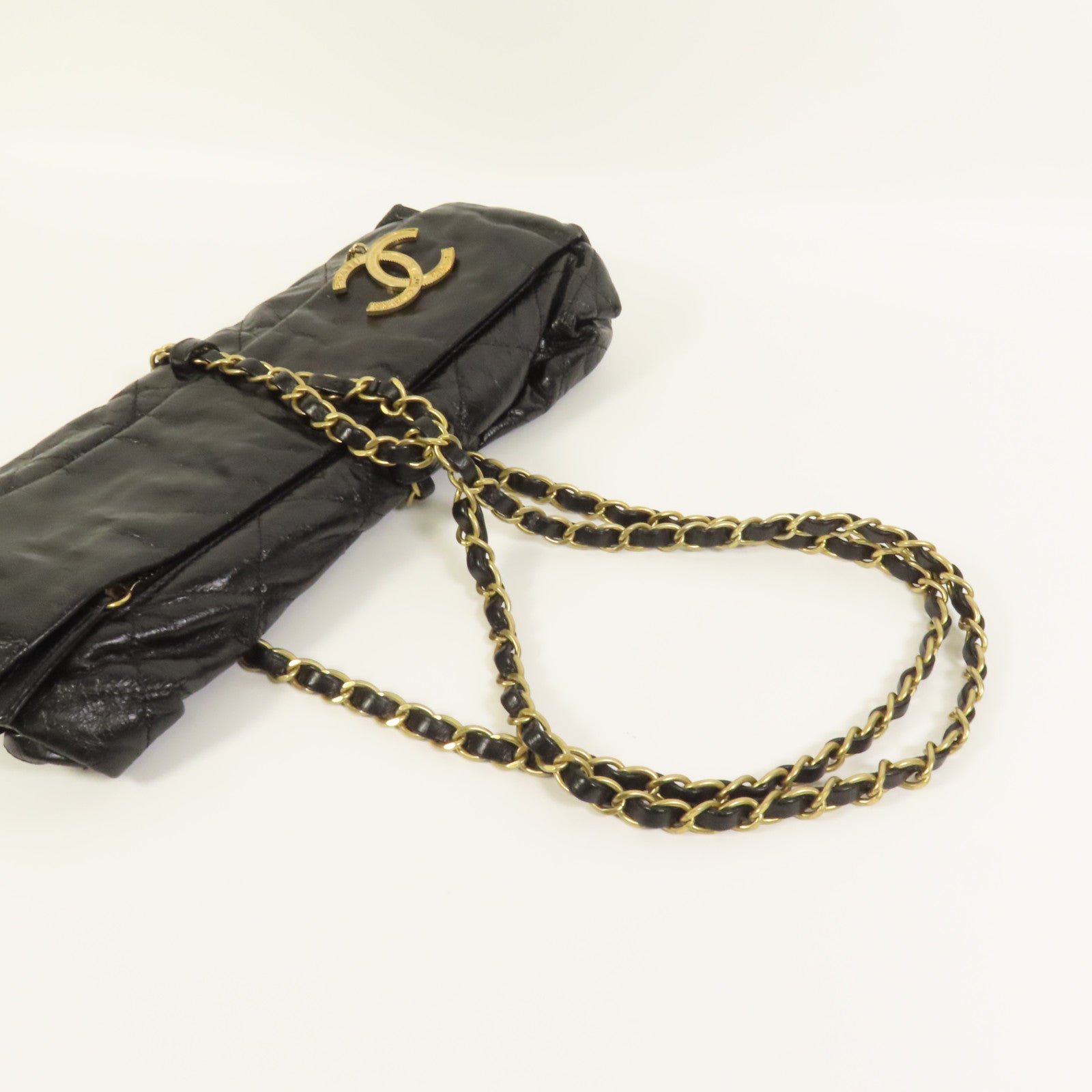 CHANEL 牛皮皮革 Bombay Baluchon金扣肩背袋