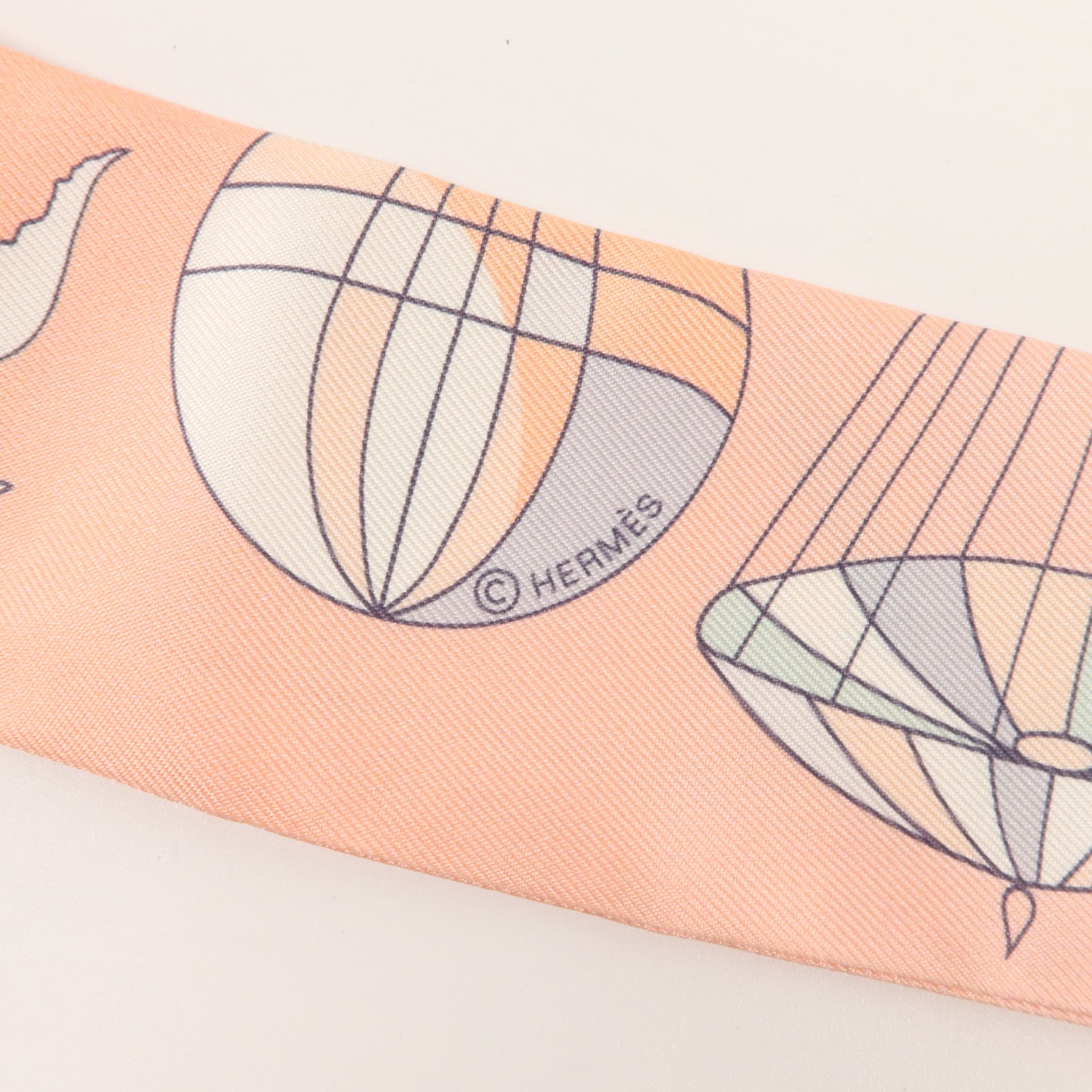 HERMES 絲質Twilly絲巾