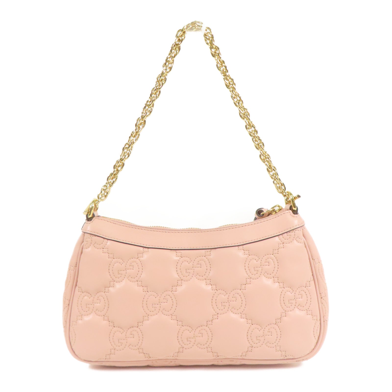 GUCCI 【激減優惠】牛皮皮革GG Matelasse金扣鏈帶肩背袋