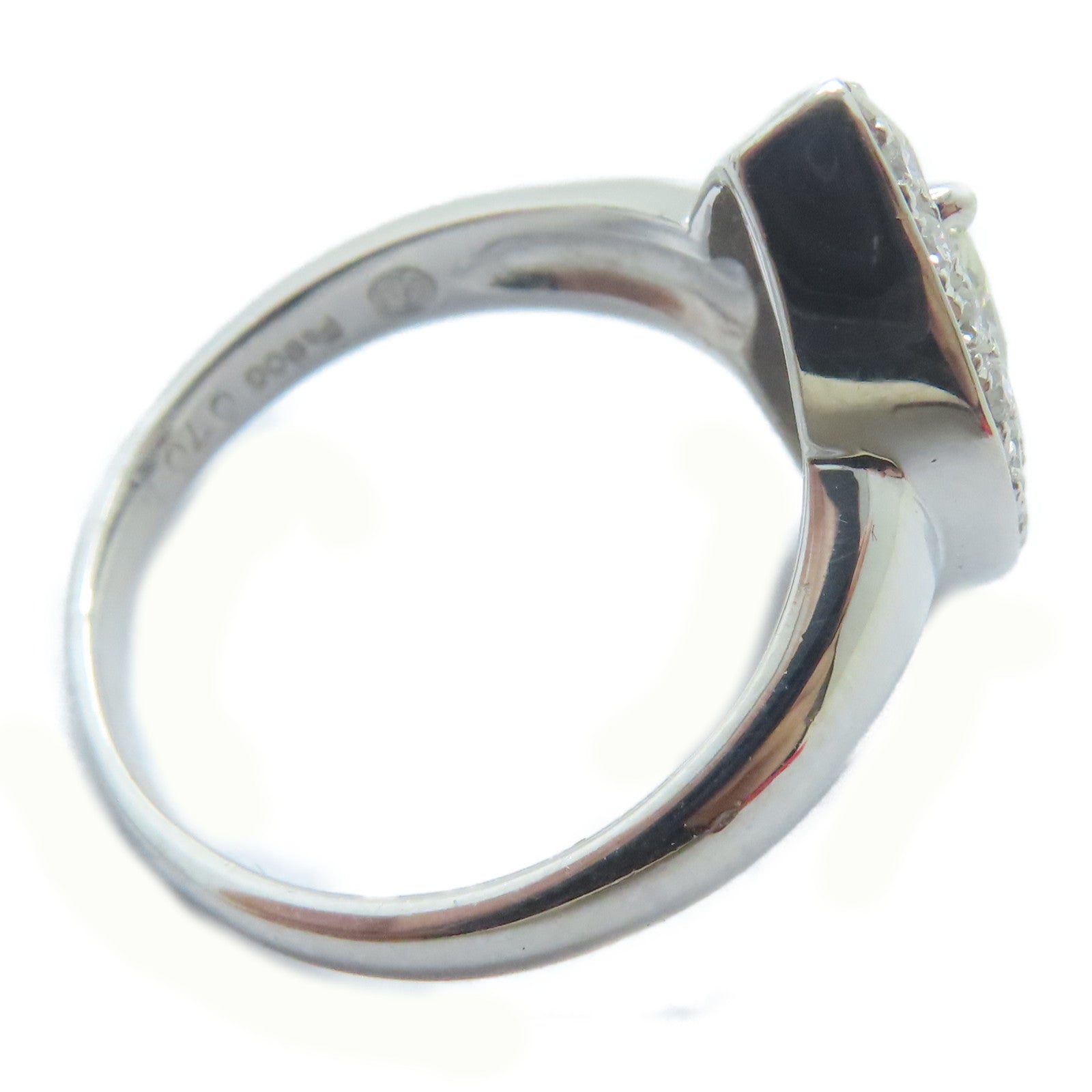JEWELRY PT900鉑金Diamond Ring 0.701ct鑽石/0.3ct鑚石戒指US#6.5