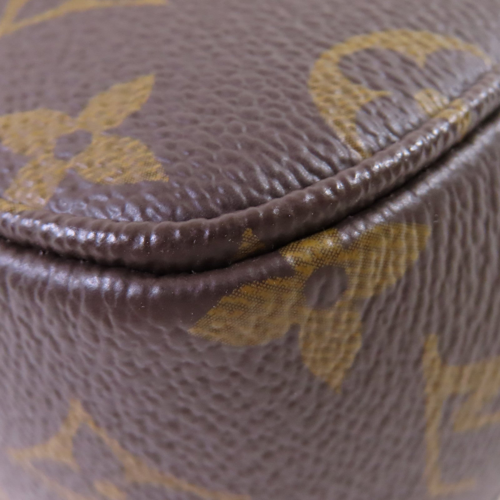 LOUIS VUITTON Monogram Marcear Shoulder Bag金扣鏈帶肩背袋啡色