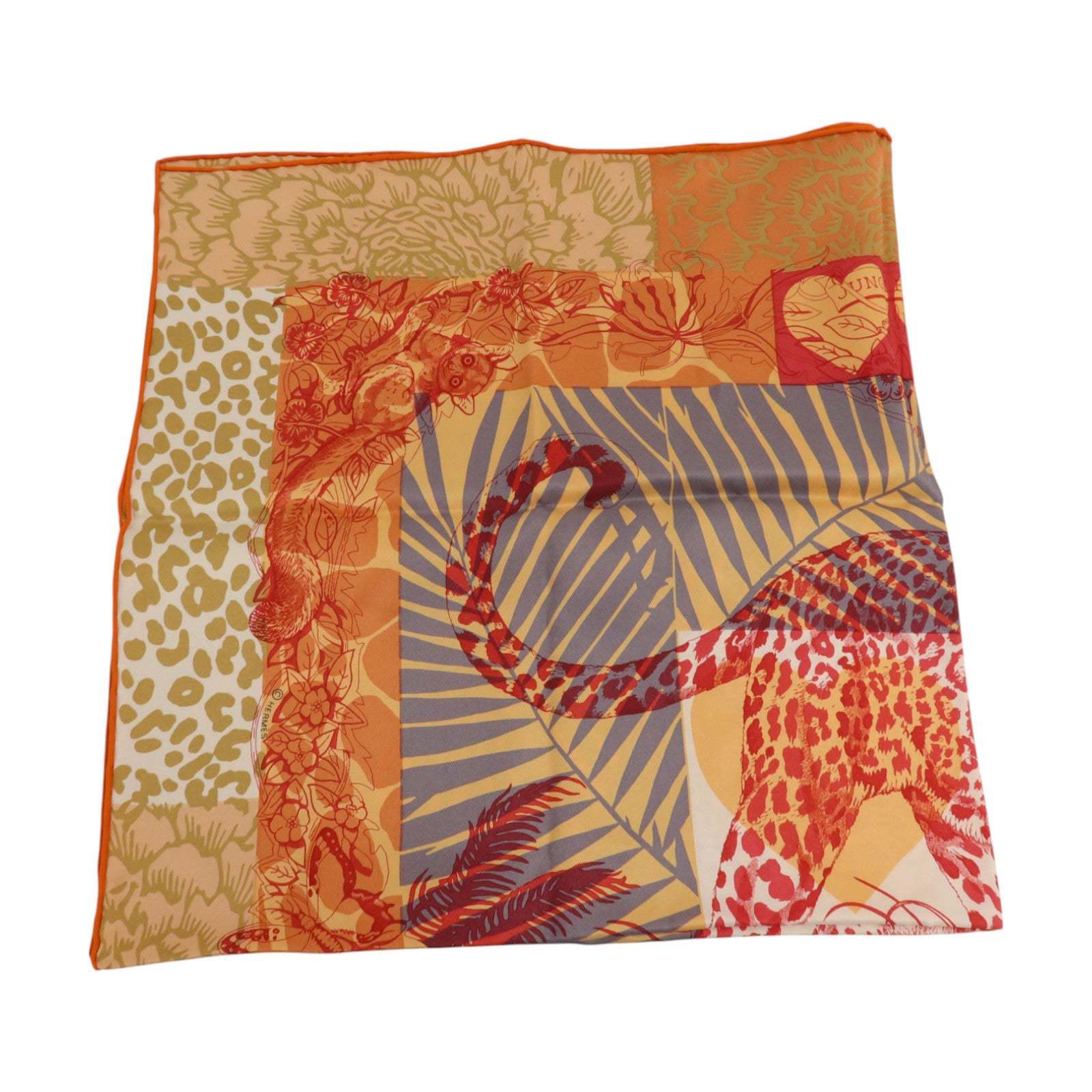 HERMES 絲質Scarf 65x65cm絲巾