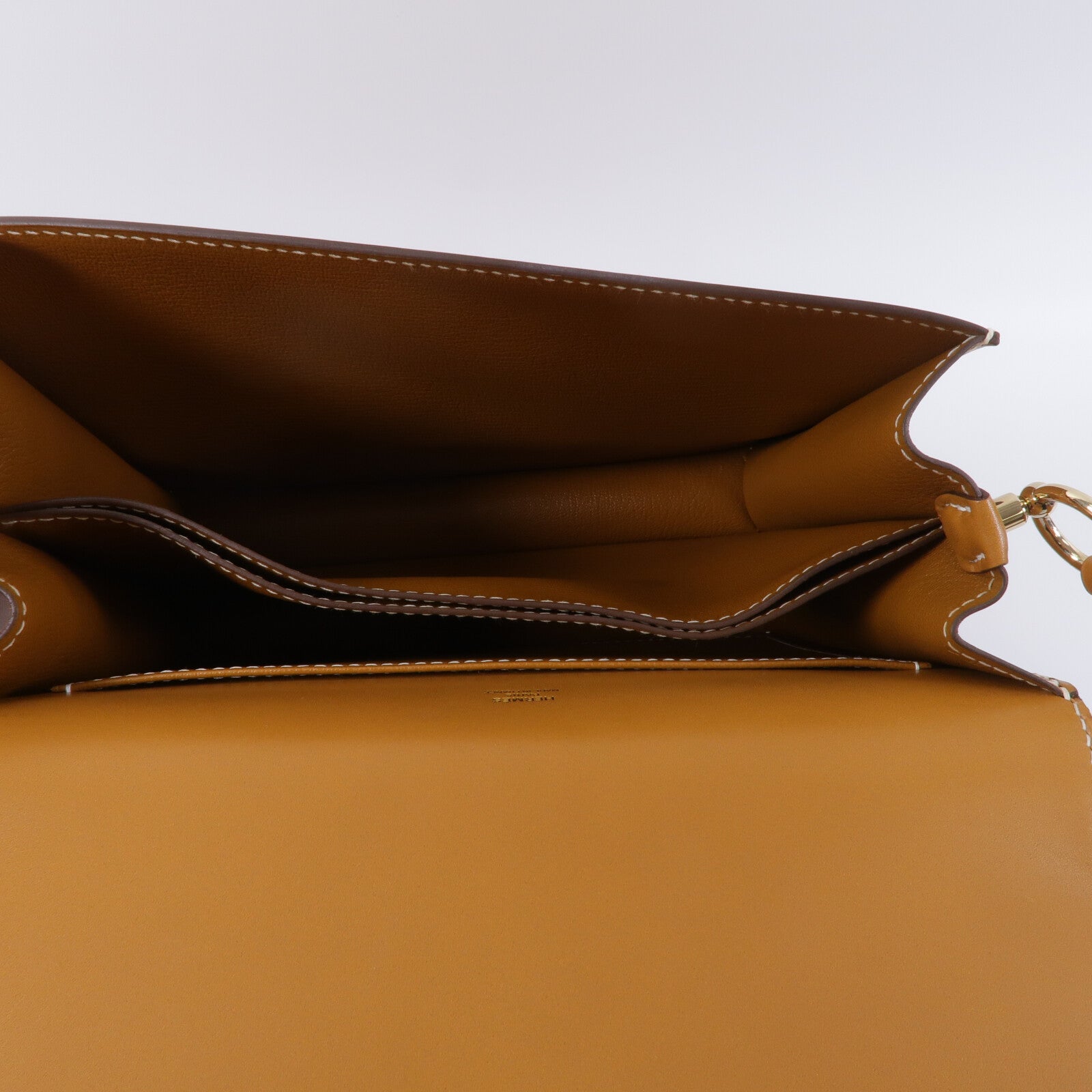 HERMES Barenia皮革Roulis 23肩背袋Naturel