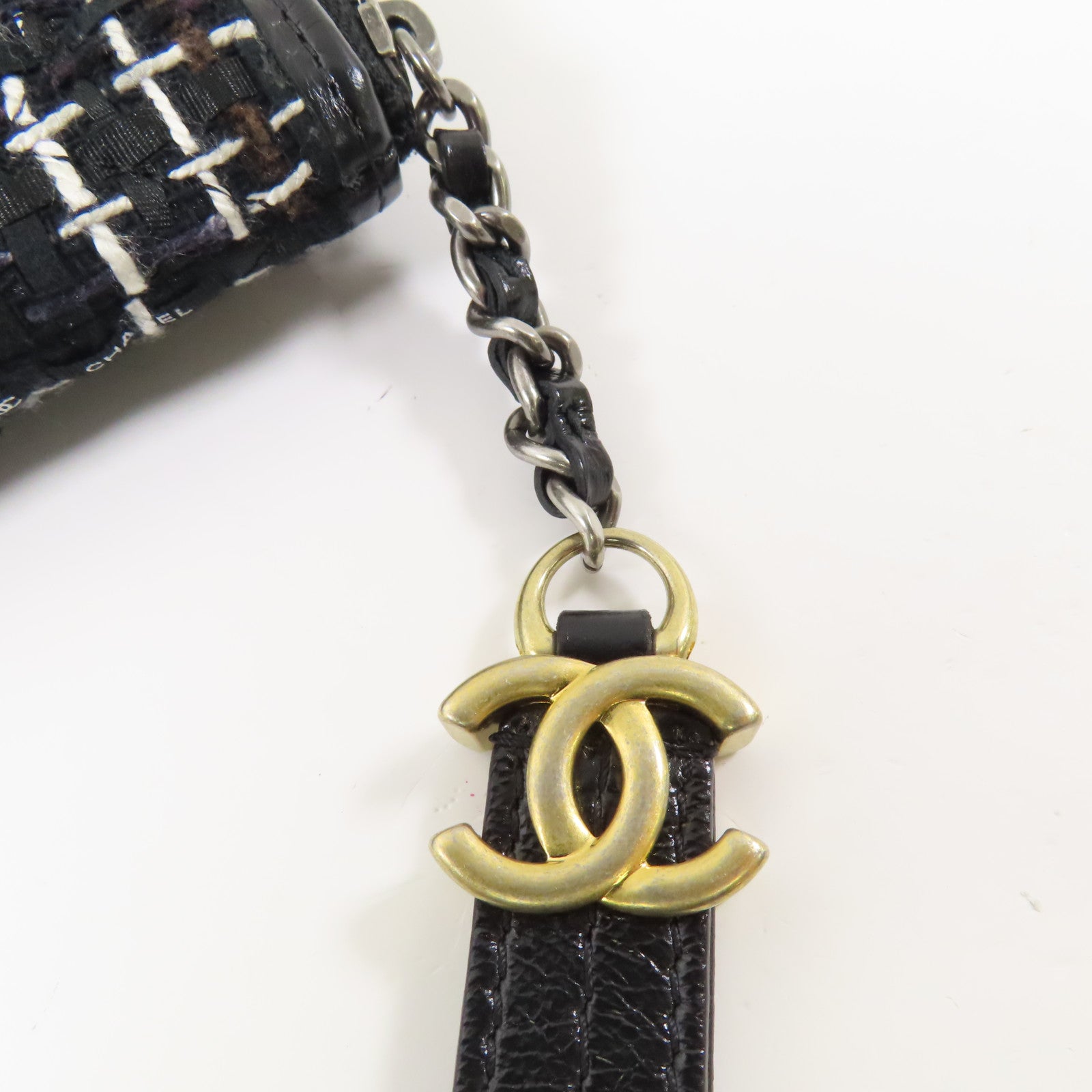 CHANEL 牛皮皮革/Tweed Clutch手拿包