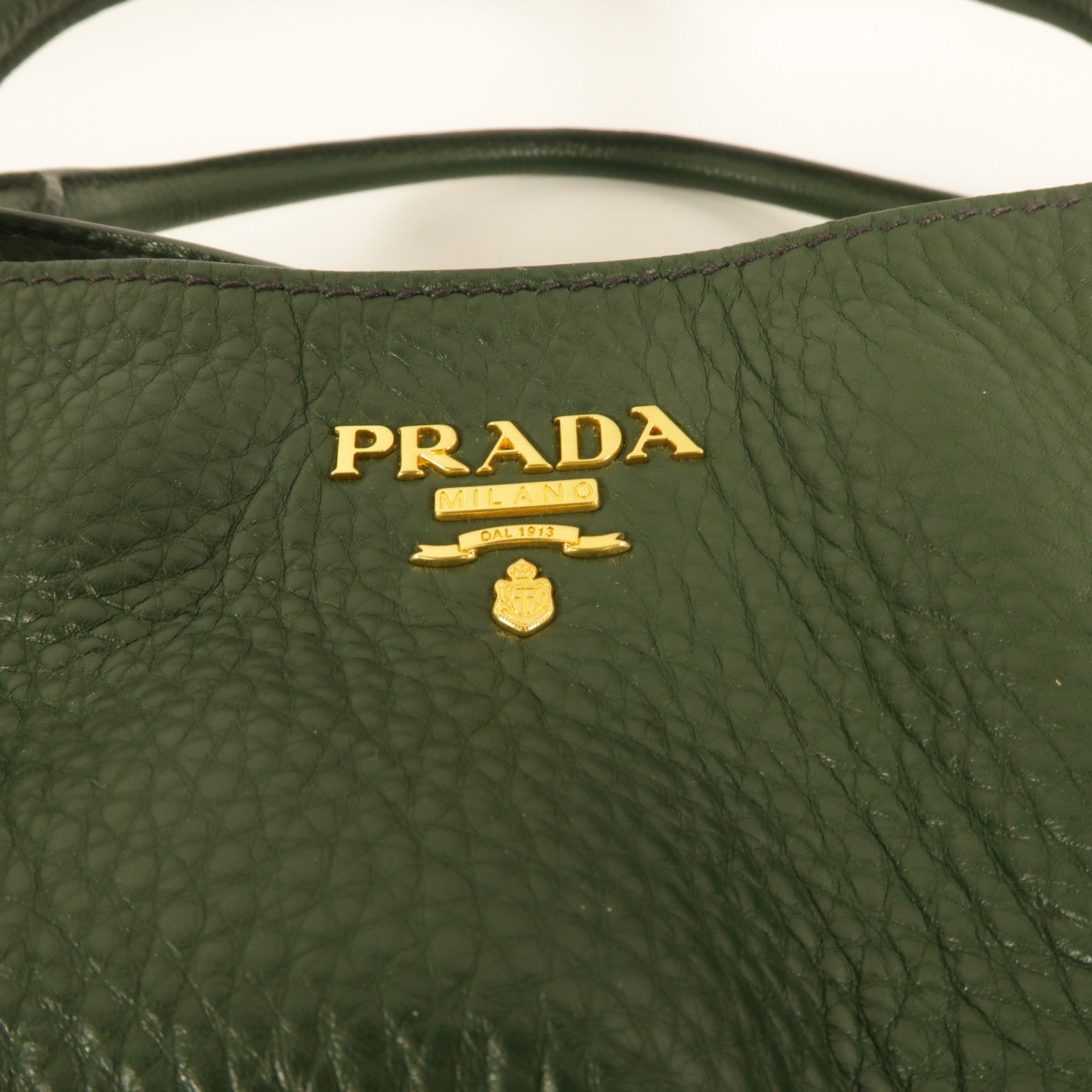 PRADA 牛皮皮革Side Pocket 2 Way Shoulder Bag手挽肩背兩用袋