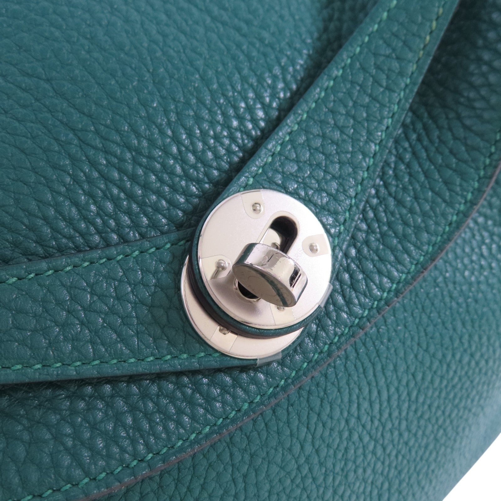 HERMES Clemence皮革Lindy 26 Shoulder Bag銀扣肩背袋