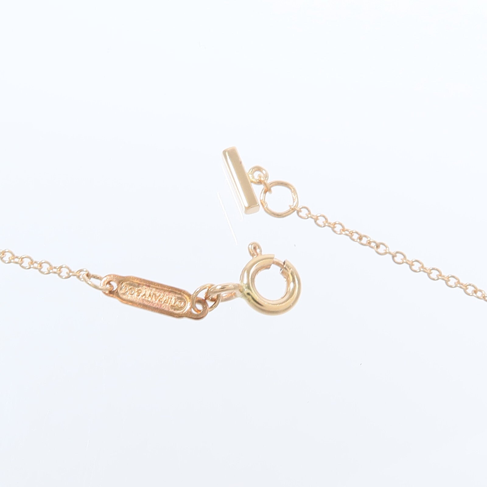 TIFFANY＆CO 18K玫瑰金T Smile Small項鍊
