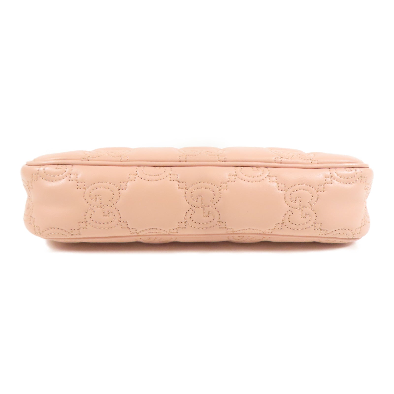 GUCCI 牛皮皮革GG Matelasse金扣鏈帶肩背袋