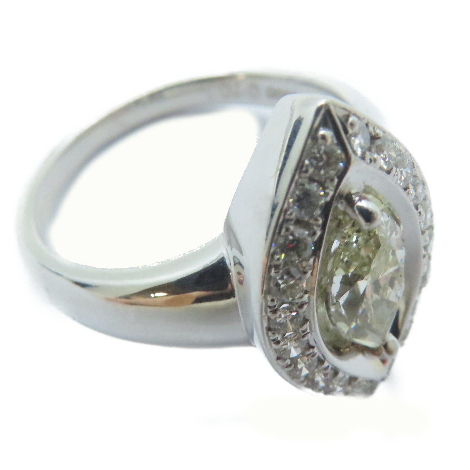 JEWELRY PT900鉑金Diamond Ring 0.701ct鑽石/0.3ct鑚石戒指US#6.5