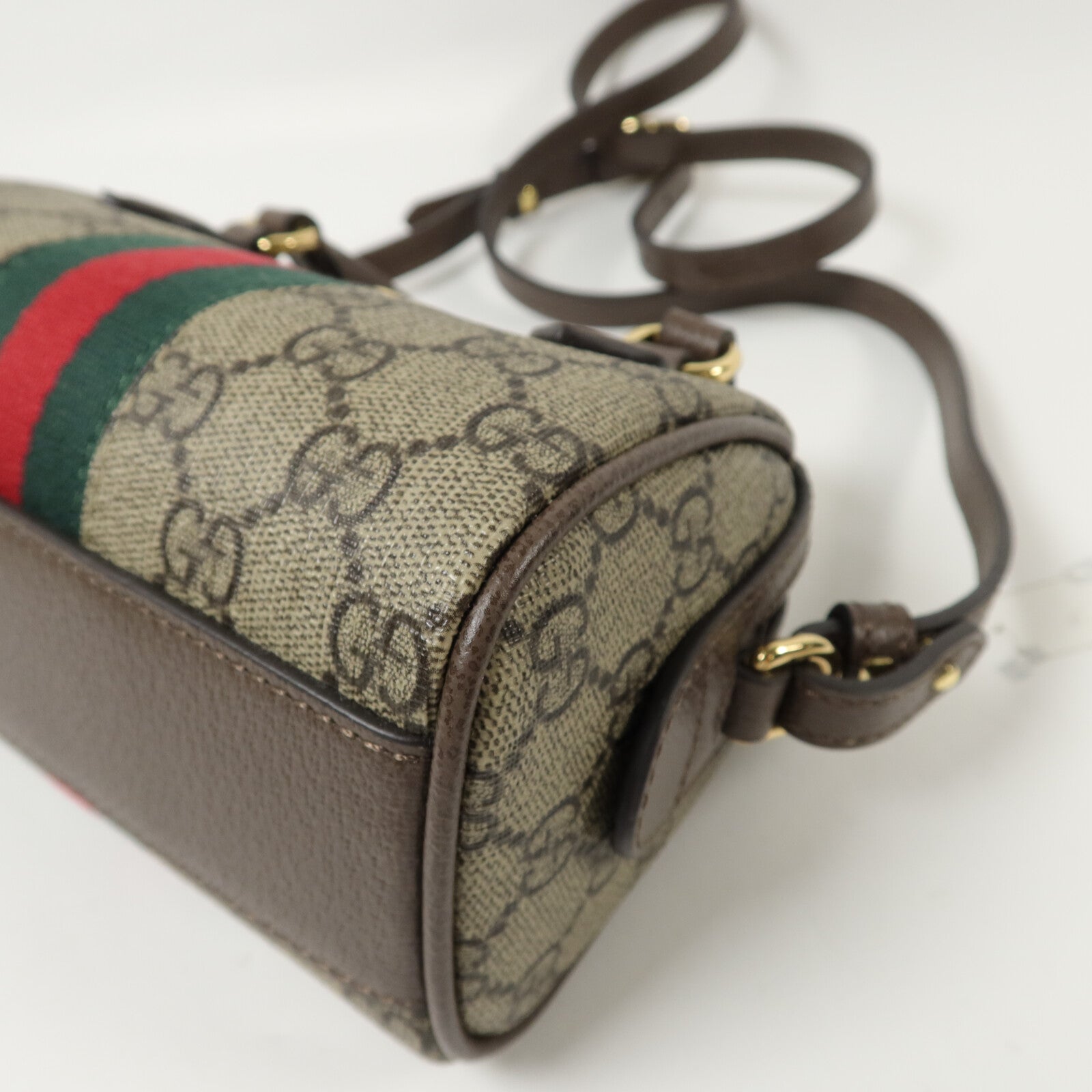 GUCCI 塗層帆布GG Supreme手挽肩背兩用袋