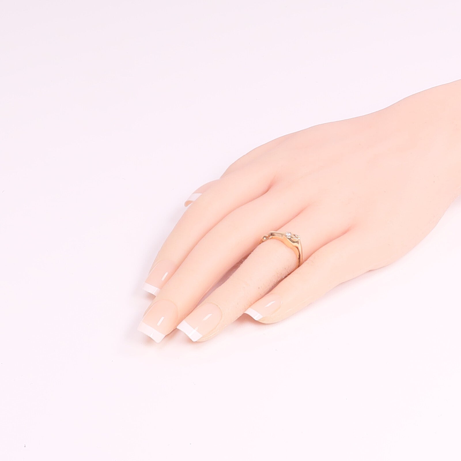HERMES 18K玫瑰金Galop Ring戒指Hermes#51/US#5.75