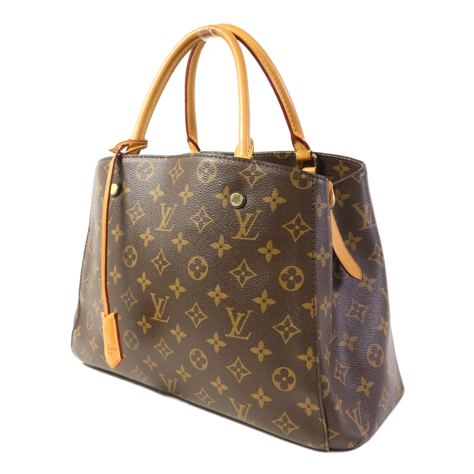 LOUIS VUITTON Monogram Montaigne MM金扣手挽肩背兩用袋