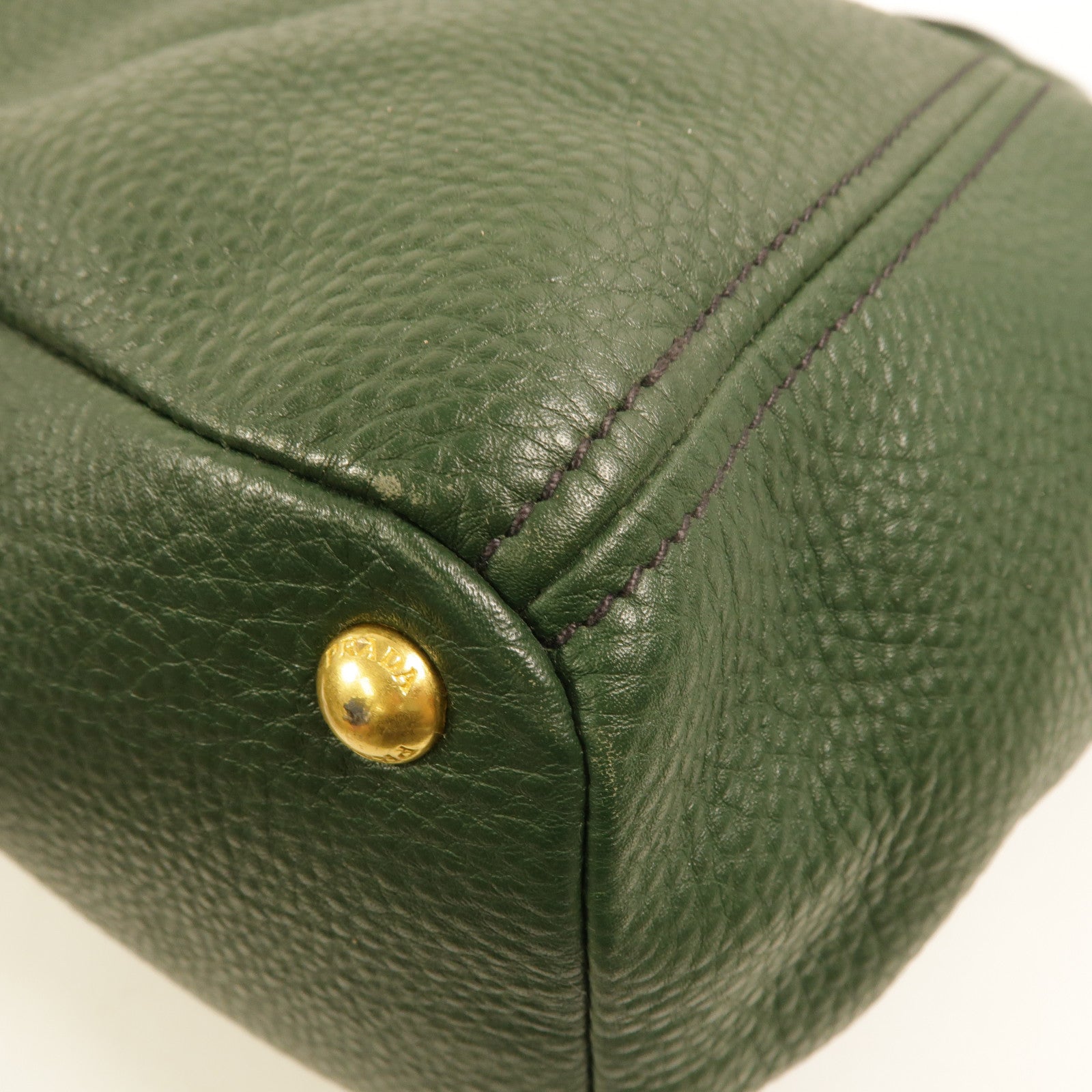 PRADA 牛皮皮革Side Pocket 2 Way Shoulder Bag手挽肩背兩用袋