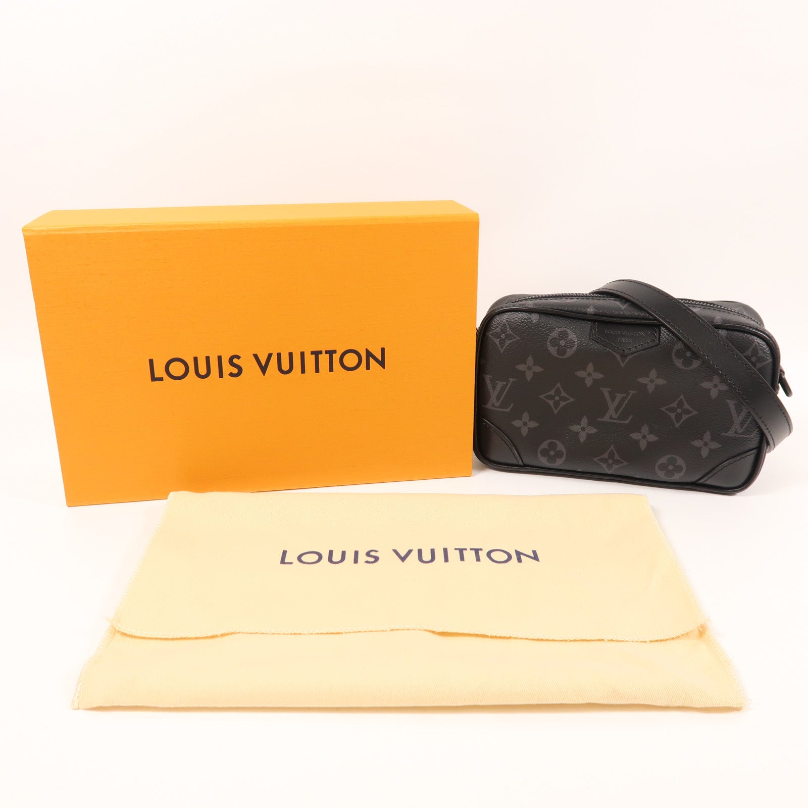 LOUIS VUITTON Monogram Eclipse Trocadero Wearable Wallet肩背袋