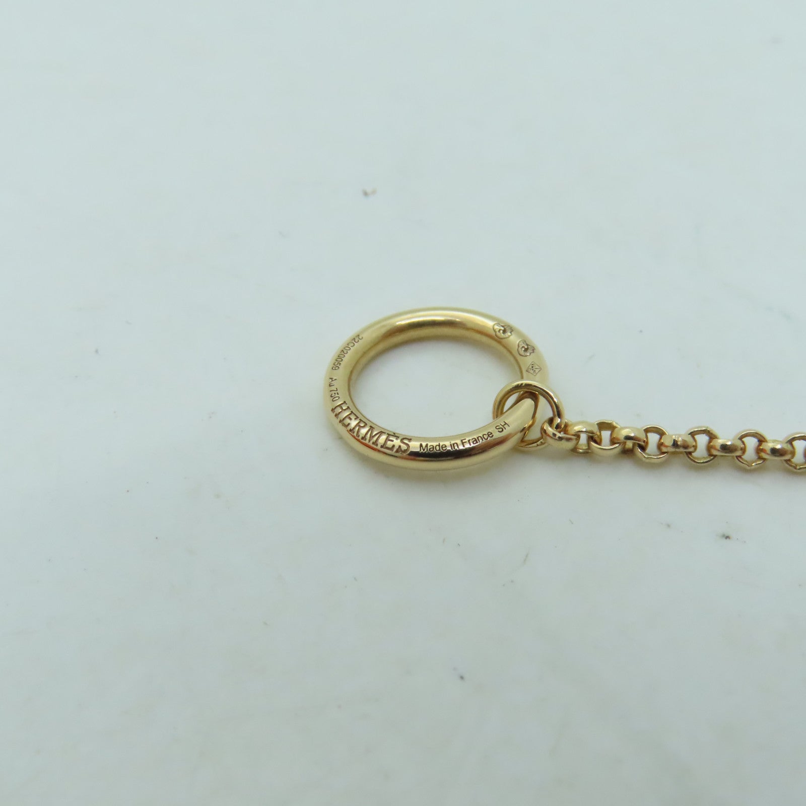 HERMES **【激減優惠】18K玫瑰金Ex-Libris Pendant項鍊