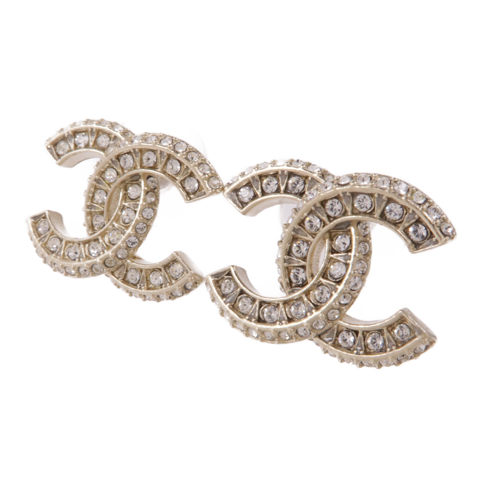 CHANEL CC Earrings Metal Gold