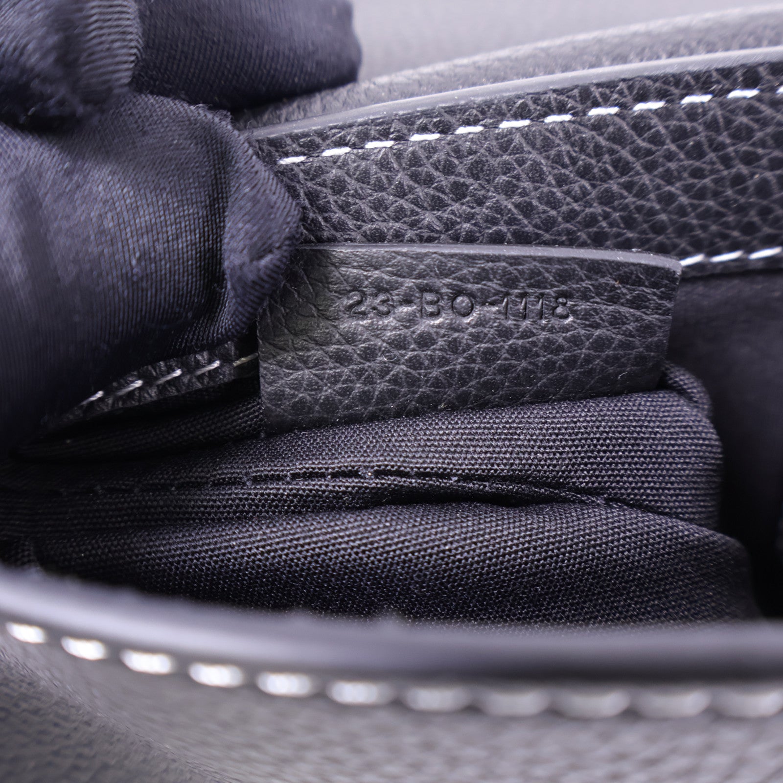 Dior 牛皮皮革Saddle Bag銀扣肩背袋