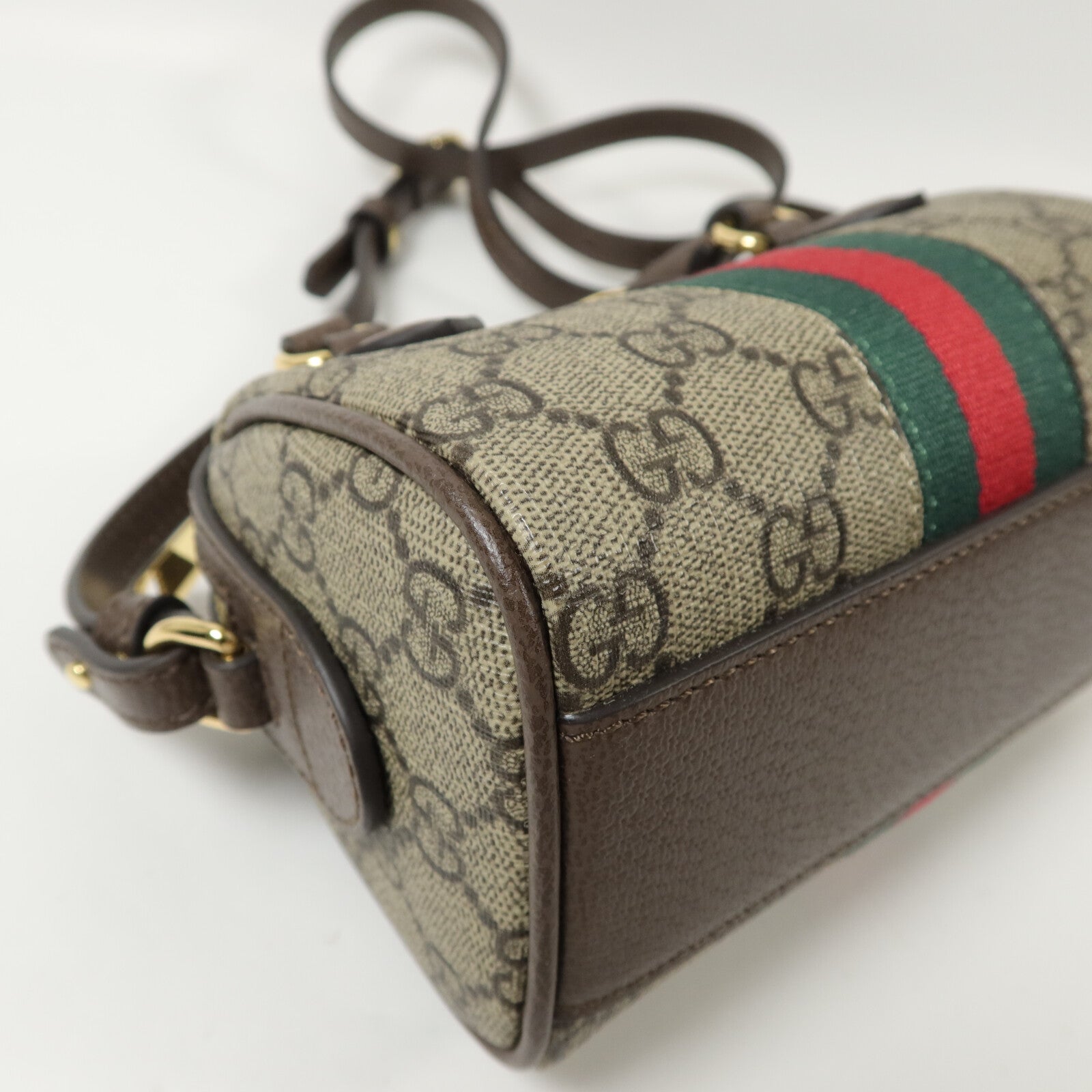 GUCCI 塗層帆布GG Supreme手挽肩背兩用袋