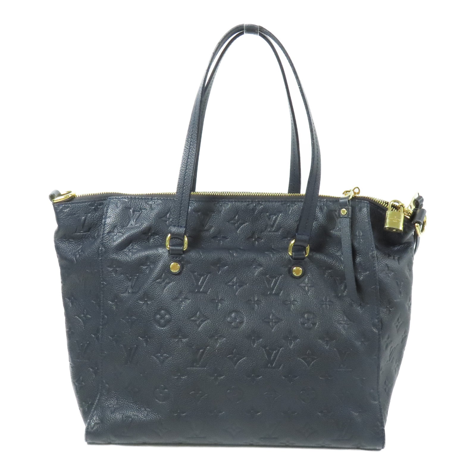 LOUIS VUITTON Monogram Empreinte Lumineuse PM金扣手挽肩背兩用袋