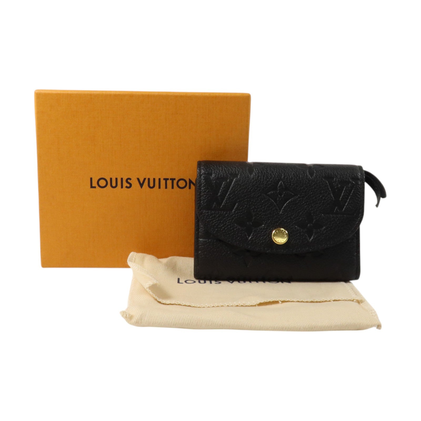 LOUIS VUITTON Monogram Empreinte Rosalie金扣卡片套