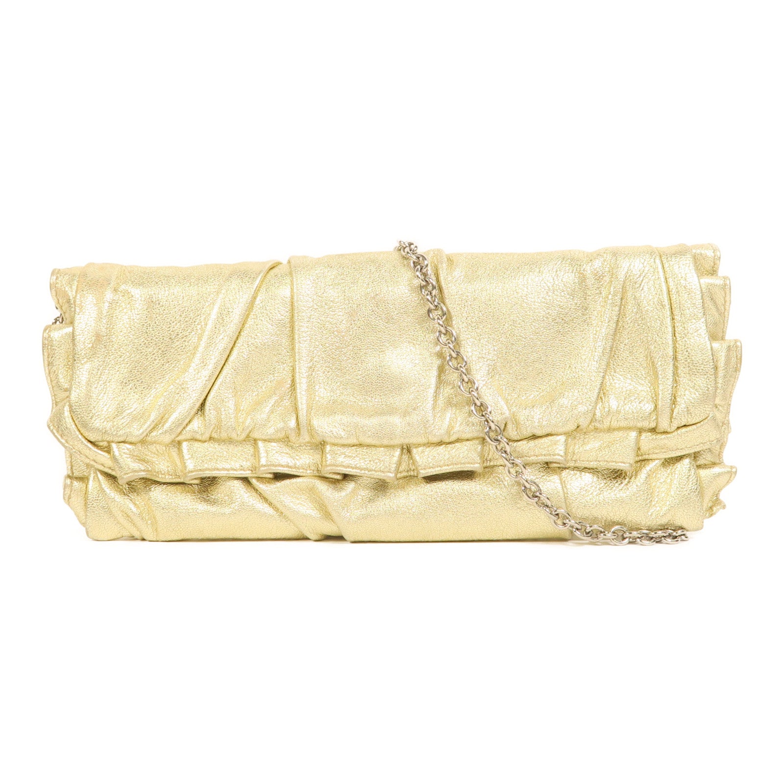 D&G 牛皮皮革Chain Shoulder鏈帶肩背袋