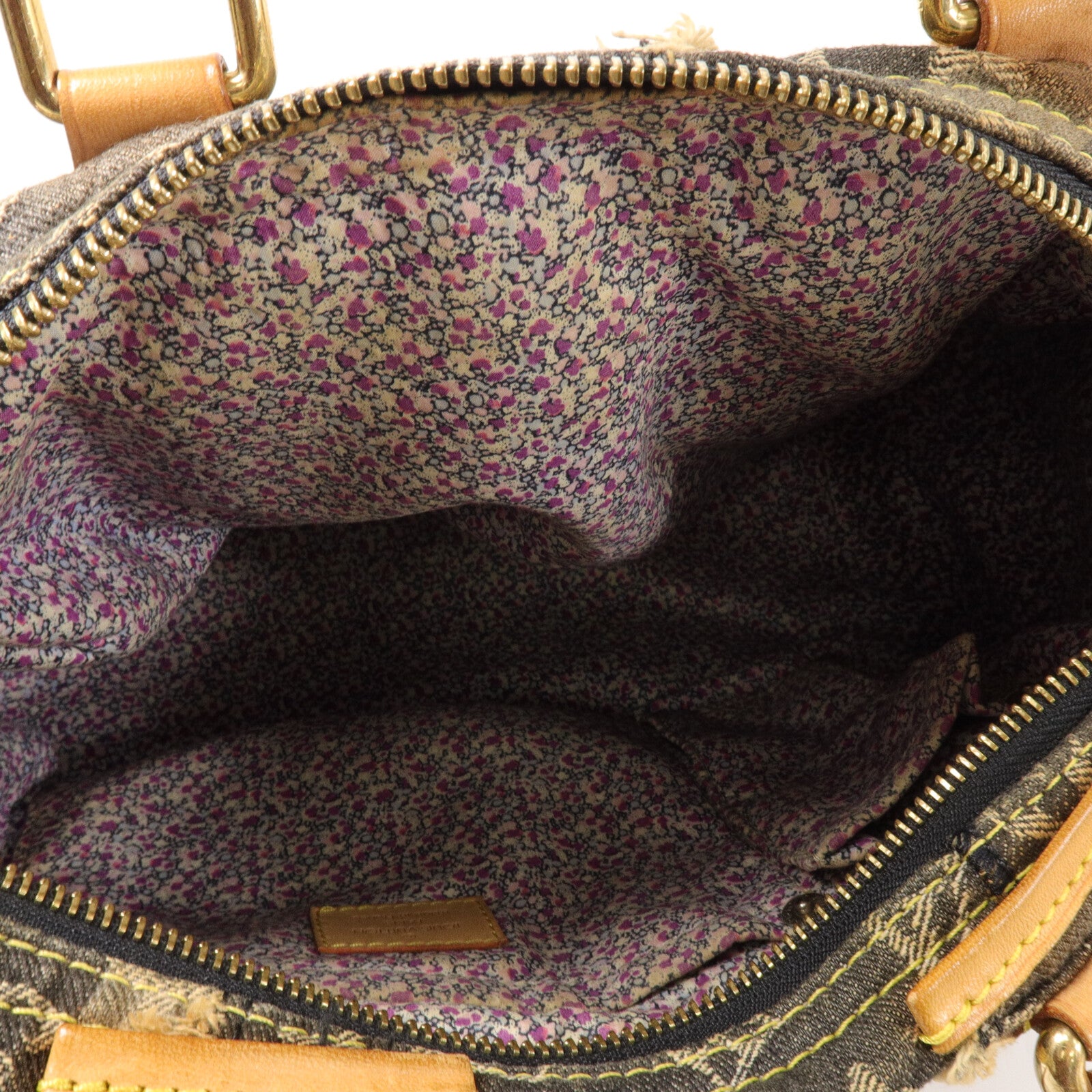 LOUIS VUITTON Monogram Denim Patchwork Speedy 30手挽袋