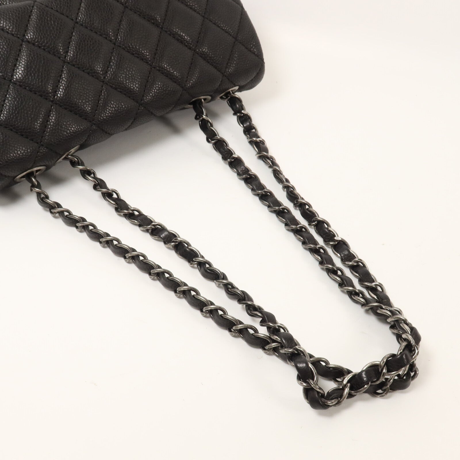 CHANEL 牛皮皮革Chain Shoulder鏈帶肩背袋