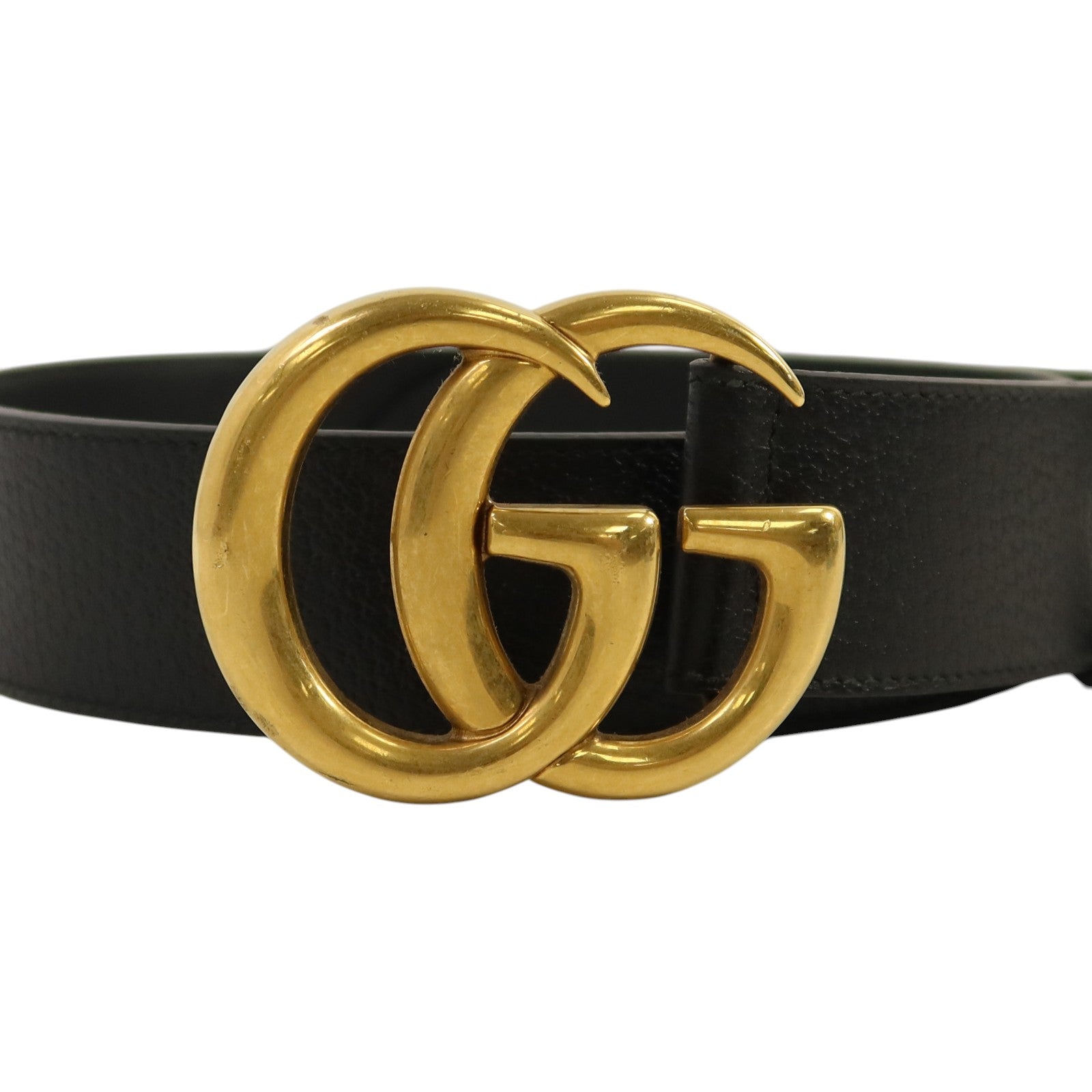 GUCCI 牛皮皮革Belt 75cm金扣皮帶