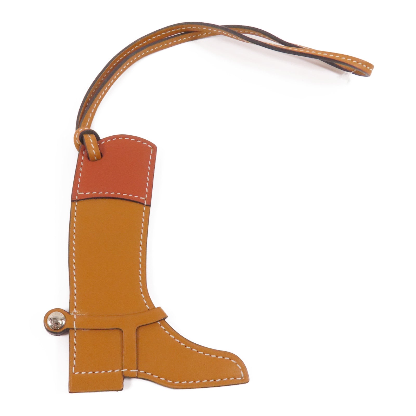 HERMES 【激減優惠】Box Calf皮革Paddock boots Charm掛飾