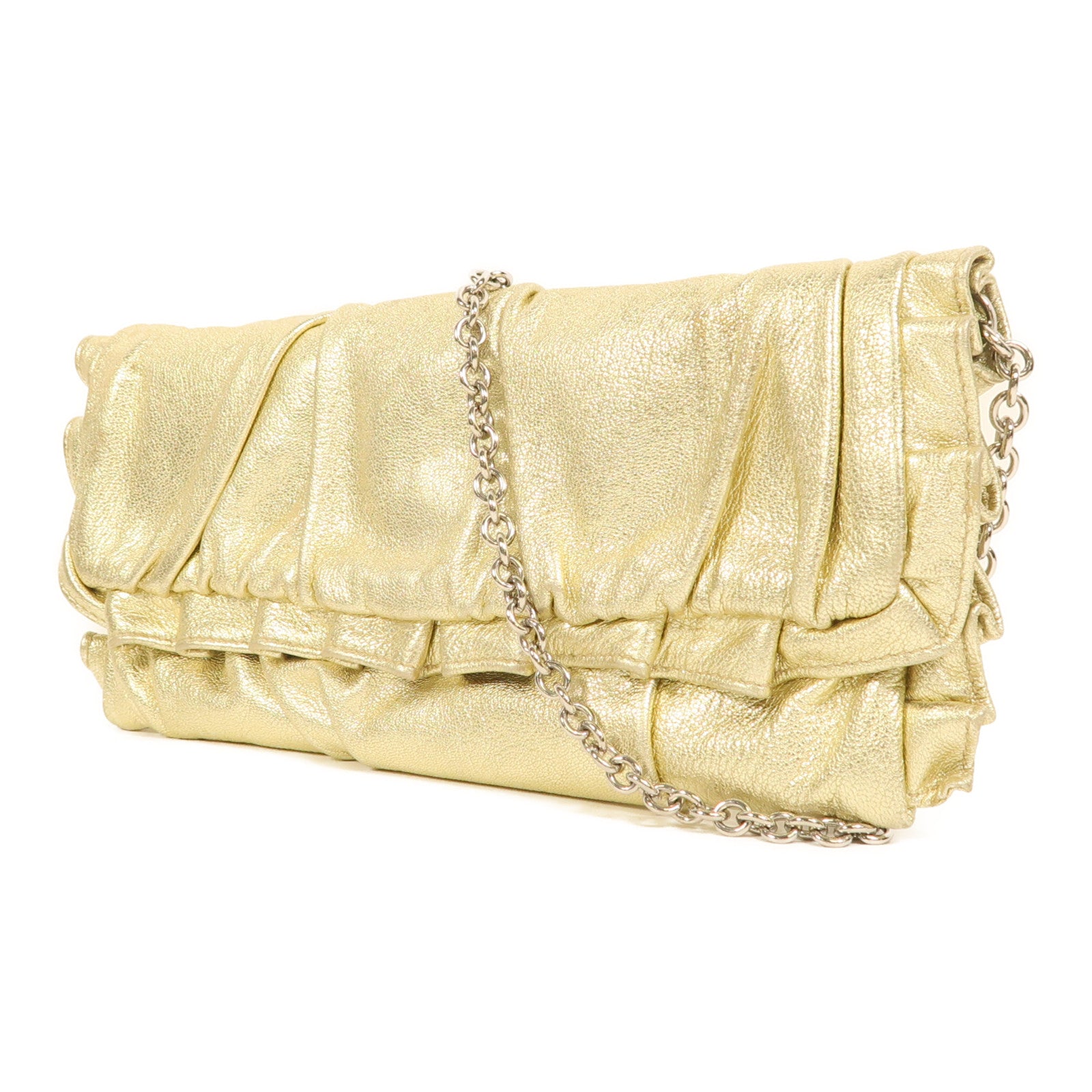 D&G 牛皮皮革Chain Shoulder鏈帶肩背袋