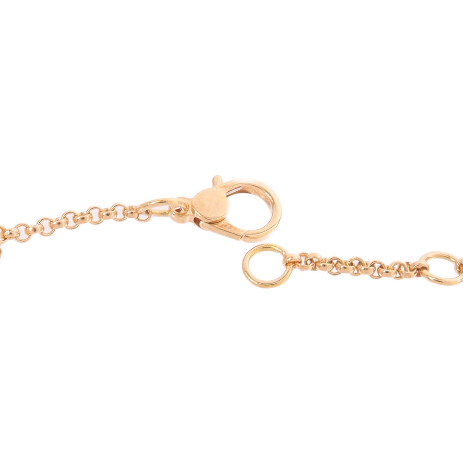 HERMES 18K玫瑰金Ex-Libris Necklace鑽石項鍊