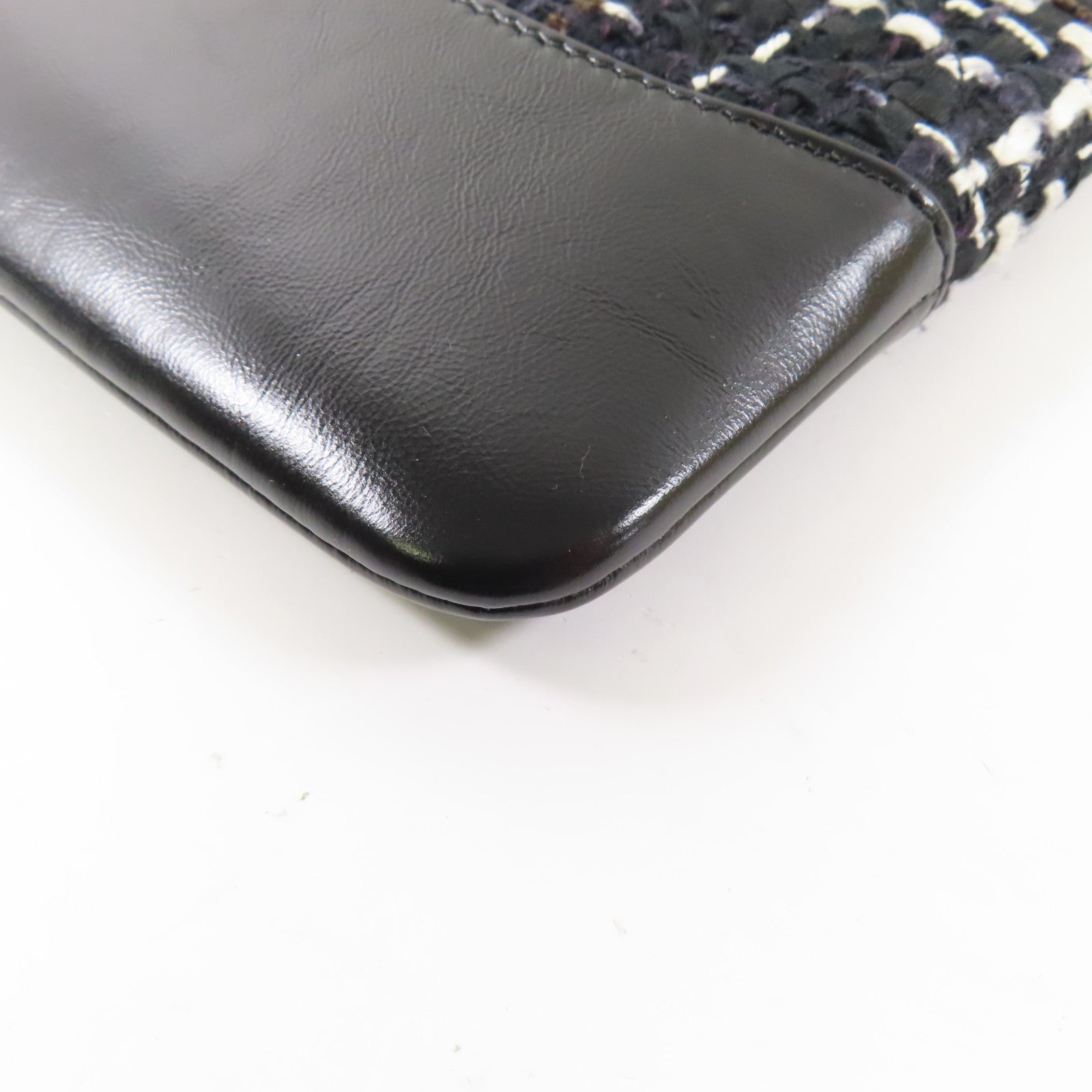 CHANEL 牛皮皮革/Tweed Clutch手拿包