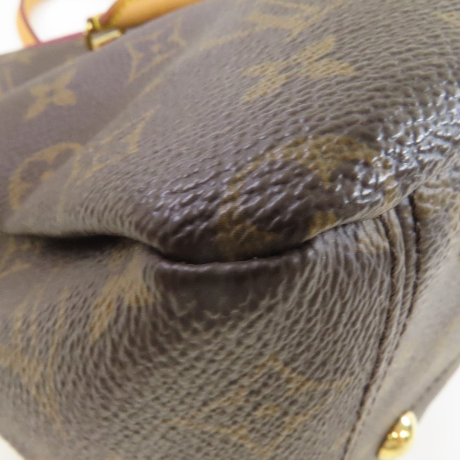 LOUIS VUITTON 【激減優惠】Monogram Pallas 2Way Shoulder Bag金扣手挽肩背兩用袋啡色/酒紅色