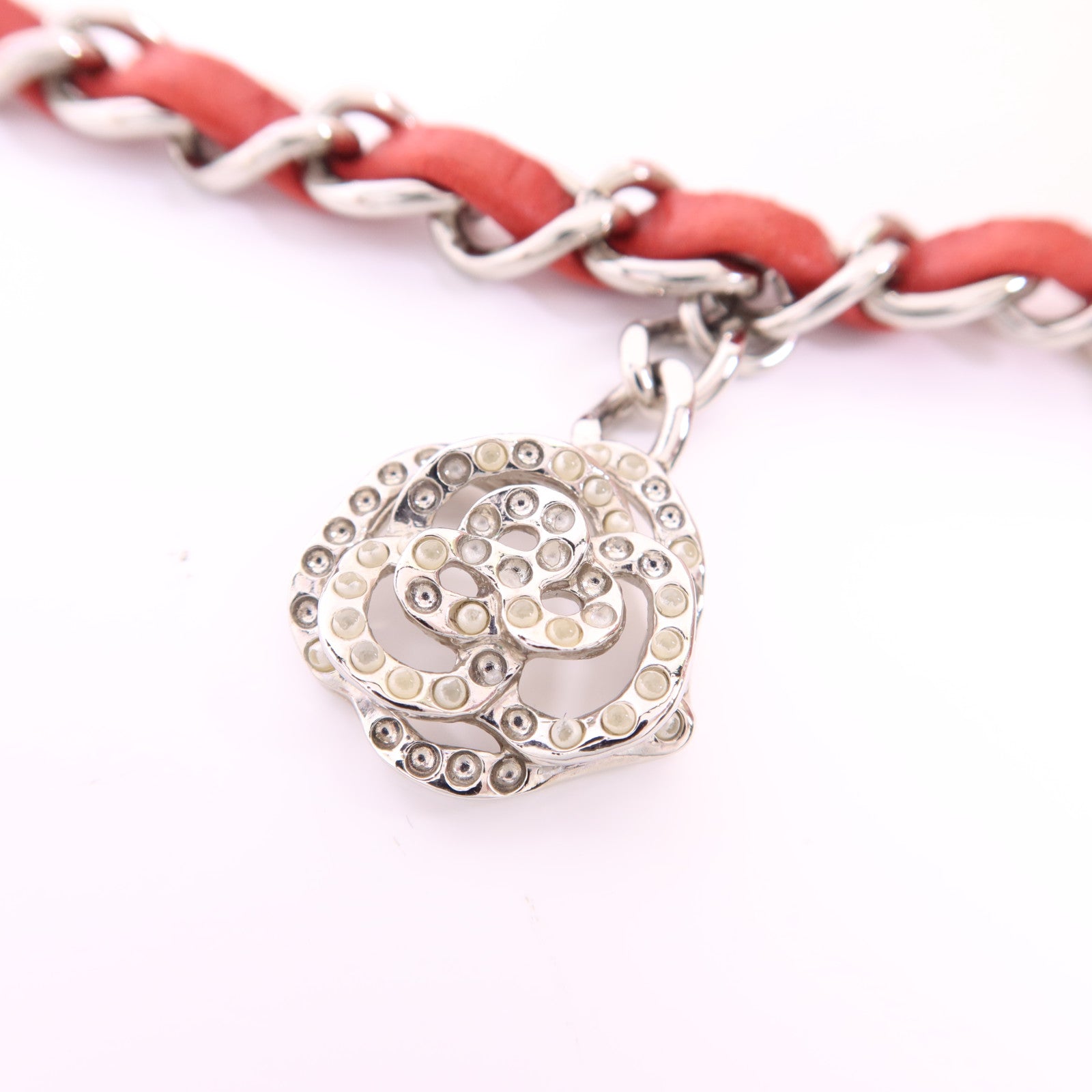 CHANEL 羊皮皮革Classic Flap 20銀扣鏈帶肩背袋