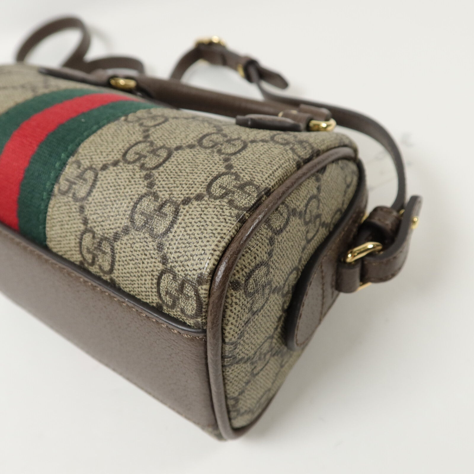 GUCCI 塗層帆布GG Supreme手挽肩背兩用袋