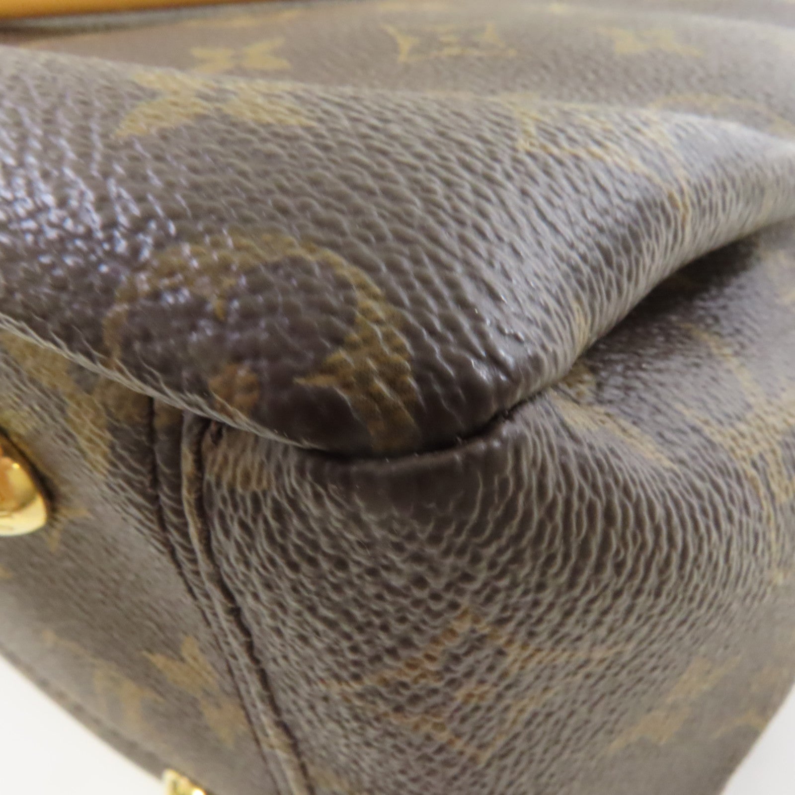 LOUIS VUITTON 【激減優惠】Monogram Pallas 2Way Shoulder Bag金扣手挽肩背兩用袋啡色/酒紅色