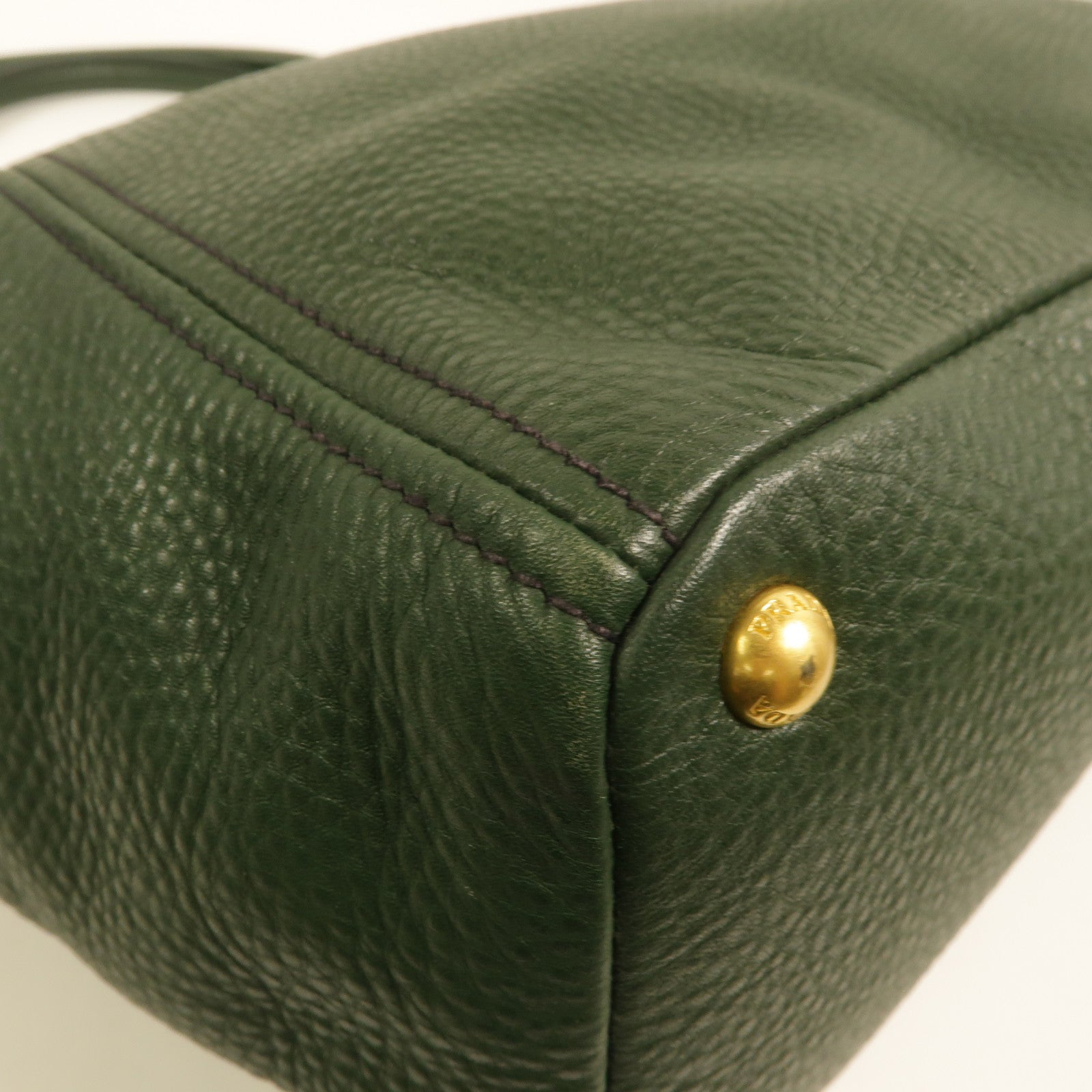 PRADA 牛皮皮革Side Pocket 2 Way Shoulder Bag手挽肩背兩用袋